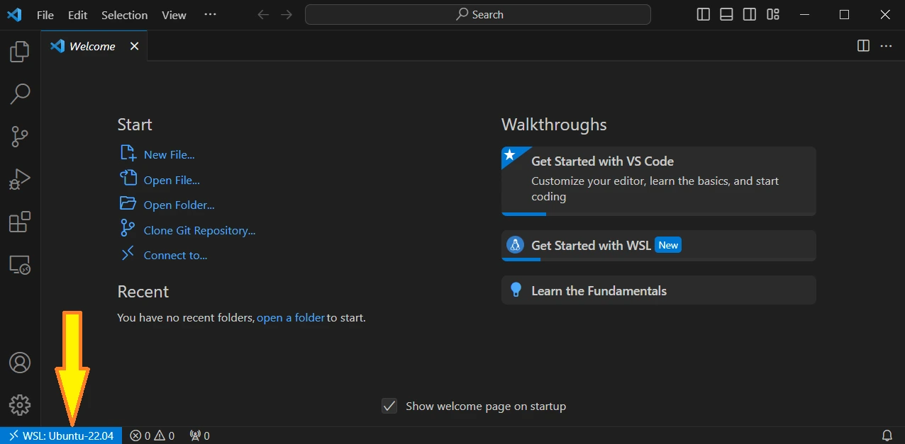 روش اتصال Vs Code به WSL